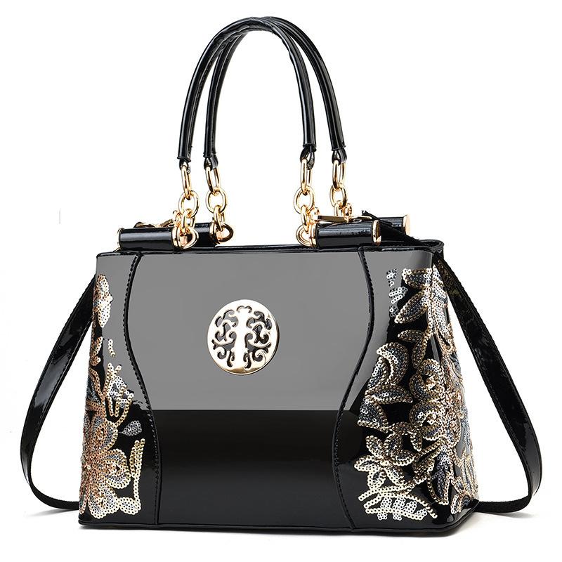 Aliwood Stickerei frauen Tasche Europa Trendy Luxus Handtaschen Leder Schulter Taschen Große Kapazität Frauen Umhängetaschen