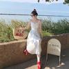 Fresh and Sweet White Suspender Dress, Summer New Temperament Long Dress, French Waist Holiday Dress
