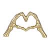 Simple Heart Skeleton Hand Statue Nordic Style Halloween Desktop Ornament  Office