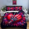 3PC Gothic Love Art Print Bedding Set Duvet Cover 1 Duvet Cover 2 Pillowcases Adult and Children Bedding Set Luxury Gifts