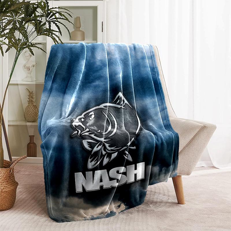 1pc Blanket Nash Tackle1 Print Design, Lightweight Blanket for Sofa, Bed- Soft &Warm, Gift for All Seasons like Christmas, Halloween