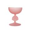 High-value Pink Frosted Shell Niche Glass Cocktail Glass, Personalized High-end Girls Glass Wine Glass