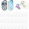 Store Papirclips 10 Stk Sublimations Blank Akryl Jumbo Papirclips til Dekorativ Varmepåtryk DIY Papirclips Bogmærke Hjem Skole Kontorartikler