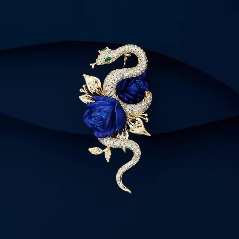 

Элегантные Женщины Мужчины Мода Корейский Стиль Роза Цветок Дракон Брошь Значки Классическая Леди Капельное Масло Кристалл Булавка Аксессуары Подарок