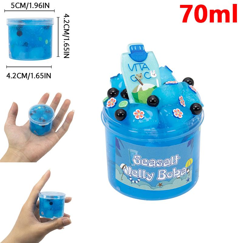 70ML Crunchy Slime Super Soft And Non-Sticky Jelly Cube