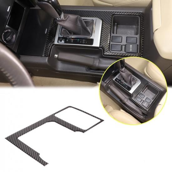Carbon fiber Center Gear Shift Panel Cover for Toyota Land Cruiser Prado 10-17