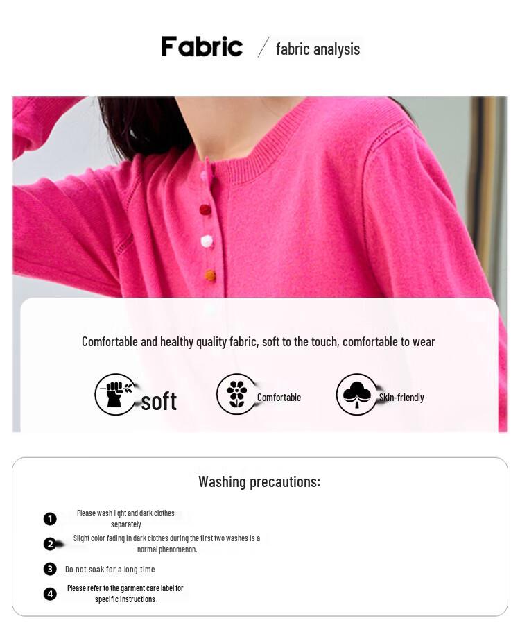 Iveni Women's Slim-Fit Round Neck Wool Sweater