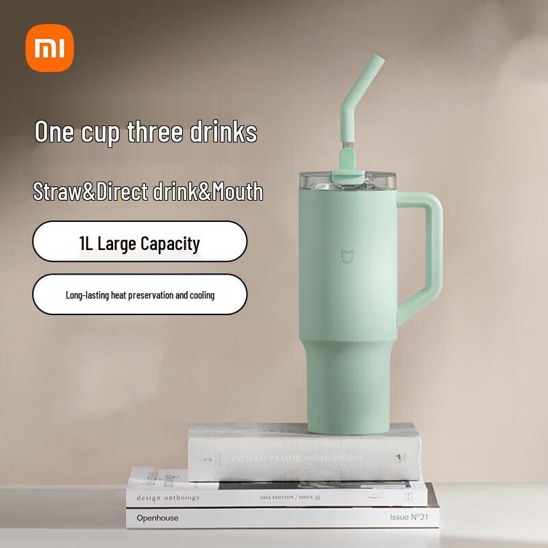 Xiaomi 1L Stainless Steel Insulated Straw Water Bottle