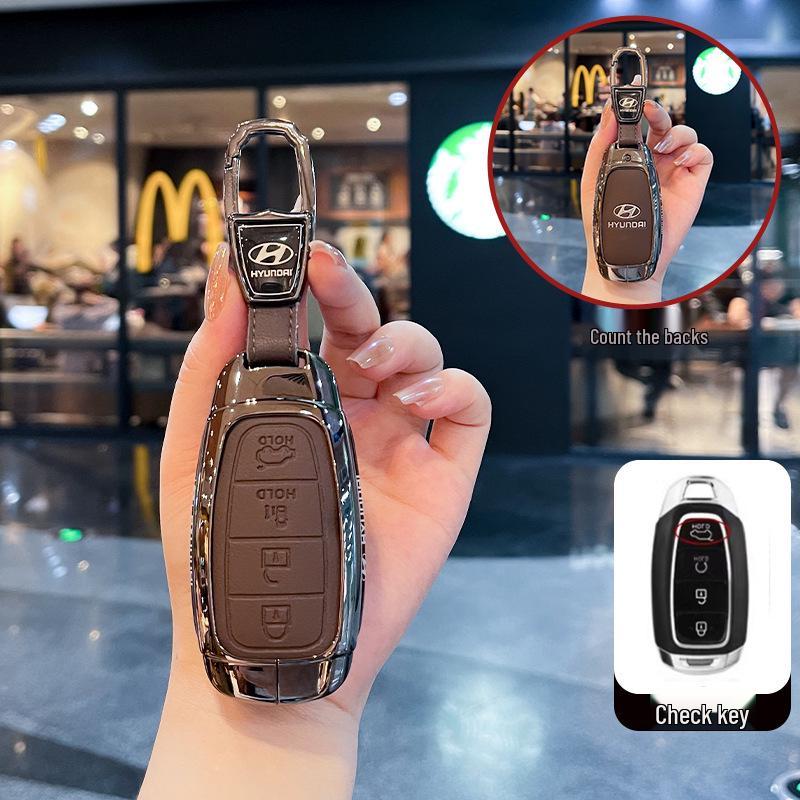 Kompatible Schlüsselhüllen für Hyundai: Festa, Elantra ix35, Tumi, ix25, Encino Modelle.