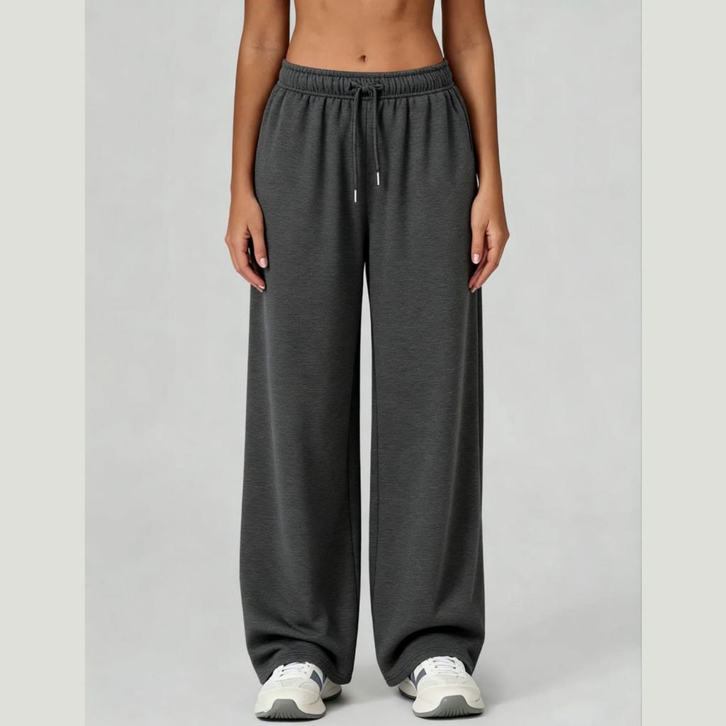 Fashionable Women's Casual Sport Wide Leg Pants Comfortable Loose Sweatpants for Women