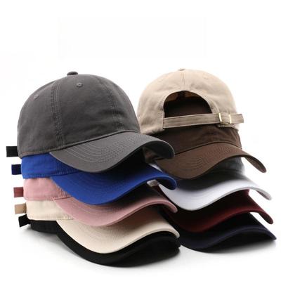 Custom Embroidered Light Color Baseball Cap with Duckbill and Deep Crown for Large Head Sizes