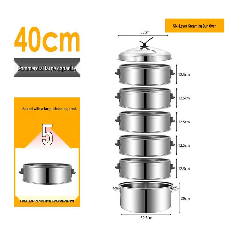 Yunduo Commercial Multi-Layer Stainless Steel Steam Cooker