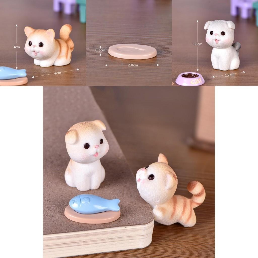 Adorable Mini Cat Figurines Model Pet Doll Featuring Exquisite Craftsmanship For Home Dcor