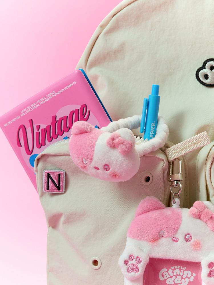 Adorable Line Friends Minini Plush Hair Tie - Catnini & Jenini