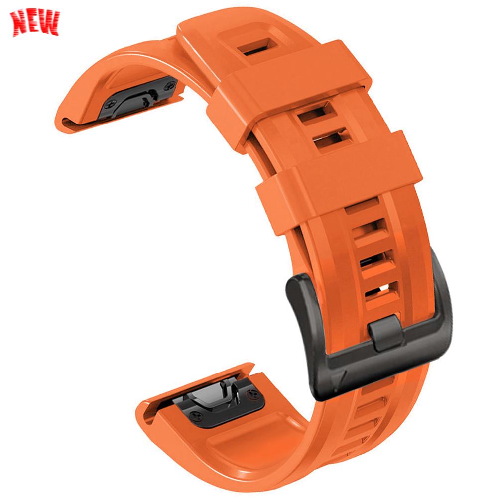 22mm 26mm Silicone QuickFit Sports Strap For Garmin Epix PRO Instinct 3 Quatix/DELTA/TACTIX/Fenix 6XPro 7 E 8pro 5XPlus Bracelet