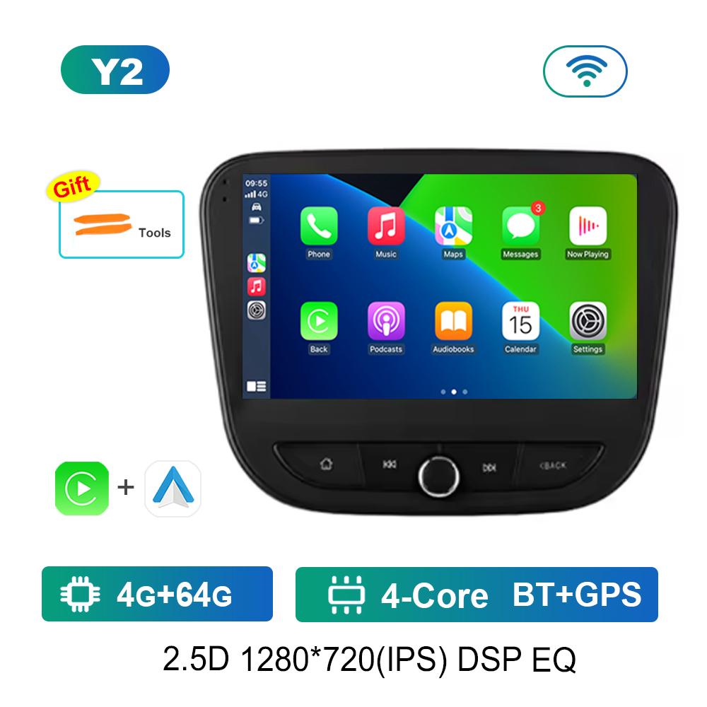Carplay DSP Stereo Android Intelligent System for Chevrolet Malibu 9 2015 - 2022 Navi GPS Car Video Multimedia Player WiFi+4G