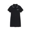 MLB New York Yankees Color Block Letter Print Slim Fit Short Sleeve Dress Women Dress 3FOPB0263-50BKS