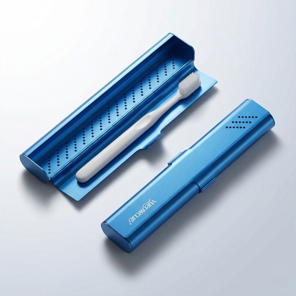 Durable Construction Aluminum Toothbrush Case Portable Toothbrush Case  Personal Hygiene