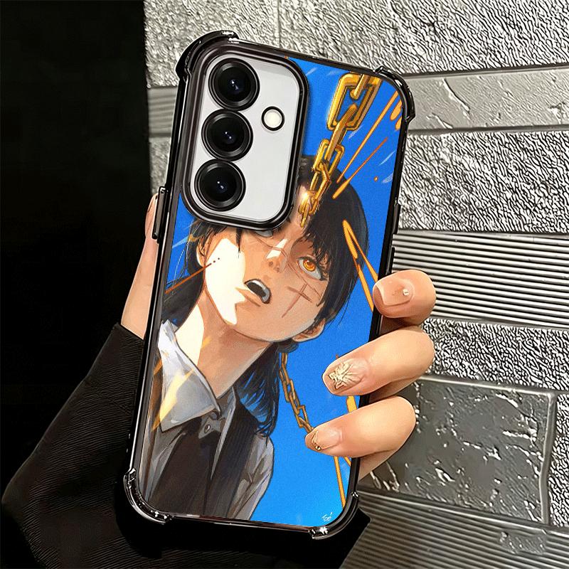 Anime Character Yoru War CSM Plating Phone Case For Samsung A17 A07 A37 A57 A16 A56 A15 A55 A14 A54 A13 A53 A26 A36 A25 A35 A24