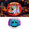 Spooky Carnival Party Supplies Halloween Prismatic Pumpkin Night Light, USB Colorful LED Lamp for Creative Holiday Light Party, Glowing Candy