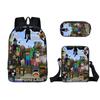 Minecraft Cartoon Game Character Printed Children Large Capacity Backpack