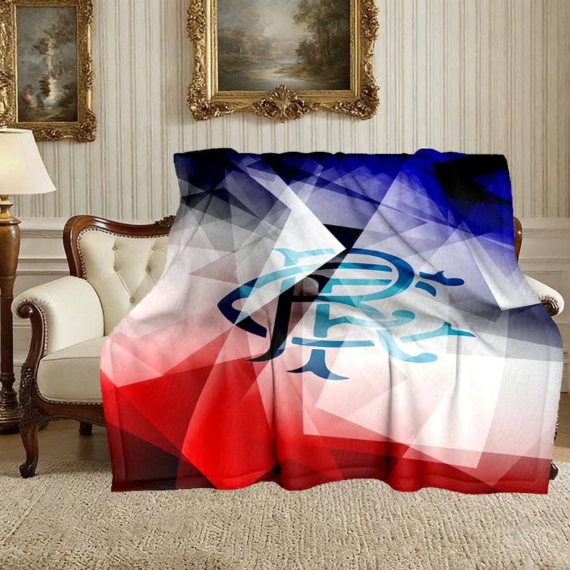 [Rangers FC Blanket] Soft Throw Blanket for Bed Sofa, Holiday Gift Blanket for Women Men Family Friend