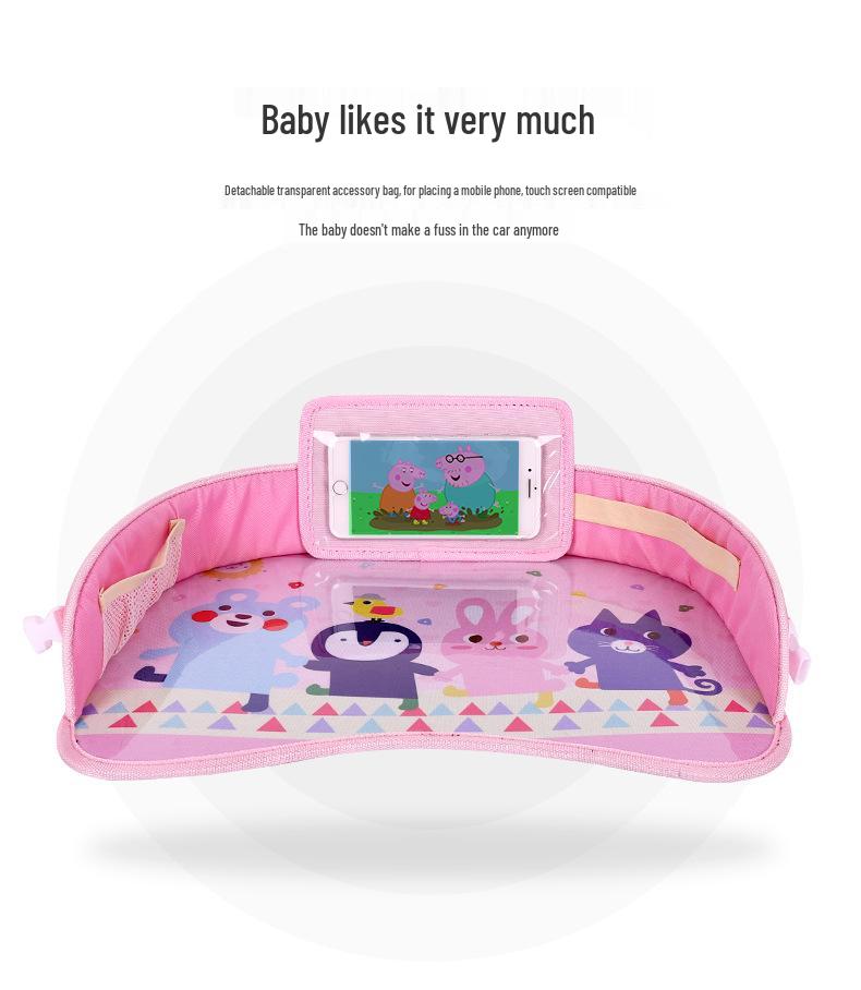 Taca do fotelika samochodowego dla dziecka: Stolik do rysowania, jedzenia i przechowywania dla niemowląt