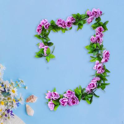 Artificial Flowers Vine Fake Plants Holiday Wreath for Fireplace Decor