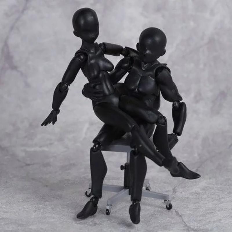 Human Drawing Model Female & Male Body Art Figure Display Sculpture Sketching Craft