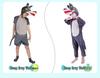 Gray Wolf, Tiger, Lion, Sheep, and Crocodile Kids' Animal Performance Costumes for Shows