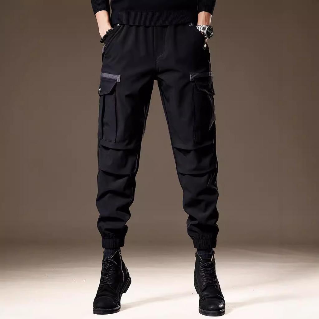 High-end Mountain Outdoor Tooling Casual Pants Men's Loose Large Size Autumn New Sports Harlan Charging Leggings