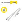 Extended Sleeve L-Shaped Socket Extension Bar with Universal Joint Wrench