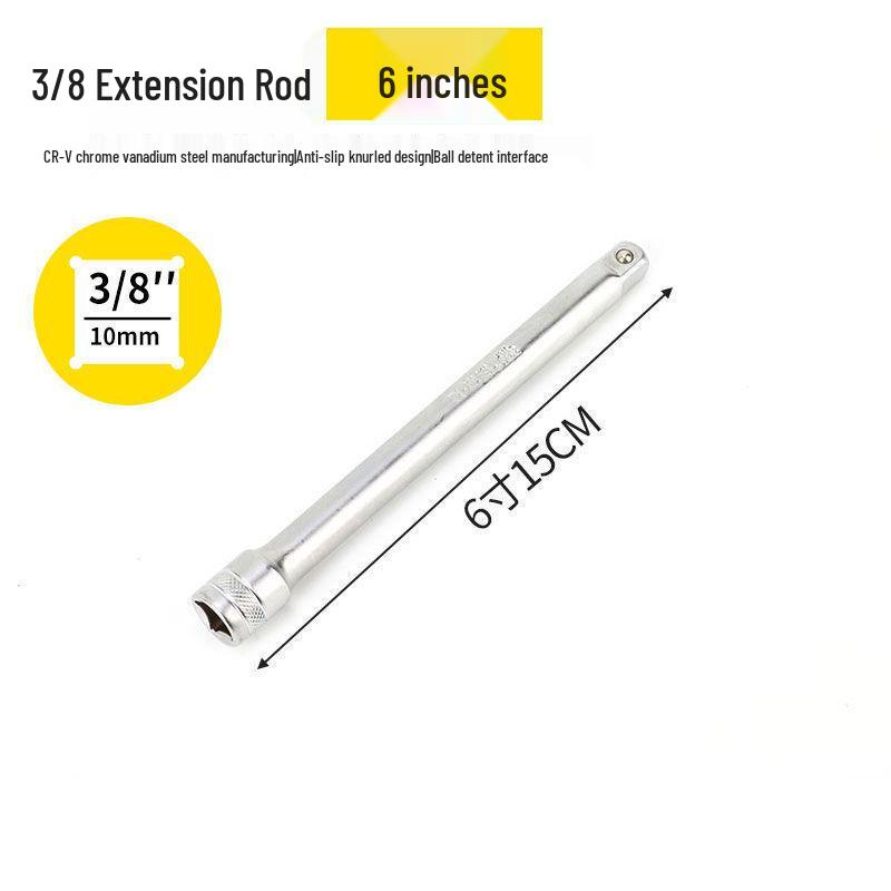 Extended Sleeve L-Shaped Socket Extension Bar with Universal Joint Wrench