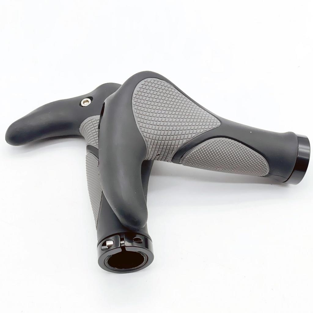 LEXOR Handle Grips Ergo Grips Bullhorn 3 Variations Bullhorn Black Lock-On