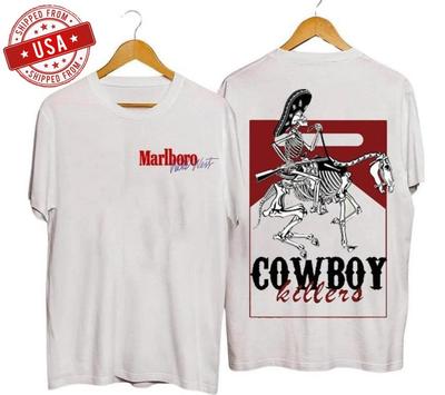 Vintage 1990s Marlboro Multicolor T-Shirt, Cowboy Unisex T-Shirt Unisex T-Shirt