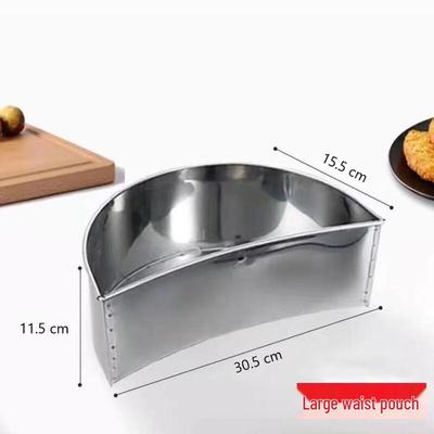 ZISIZ Thickened Stainless Steel Cutting Board Waste Trough