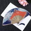 Silk Fan for Men and Lightweight Bamboo Silk Bamboo Craft Japanese Style Accessory Fan [YINKE] Women, Frame, High-Quality Fan, Fan, Fan, Stylish,