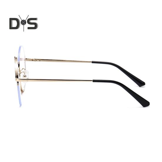 Hexenbrille, kultiges Design, flache Spiegel, leichter Metallrahmen, S-förmige Beine, runde Brille, Halloween-Party-Requisite, Cosplay-Brille