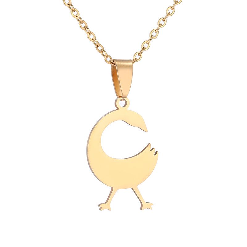 Afrikanische Adinkra Symbole Gold Anhänger Halskette für Damen