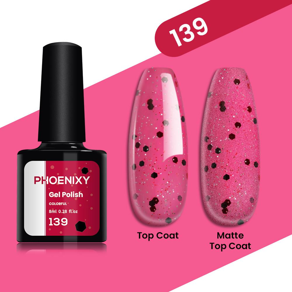 PHOENIXY 8ML Gel Nail Polish Set 80 Colors UV Gel Nail Polish Starter Kit Soak Off Gel Polish Gel Nail Varnish Set Nail Polish Gifts Set for Women