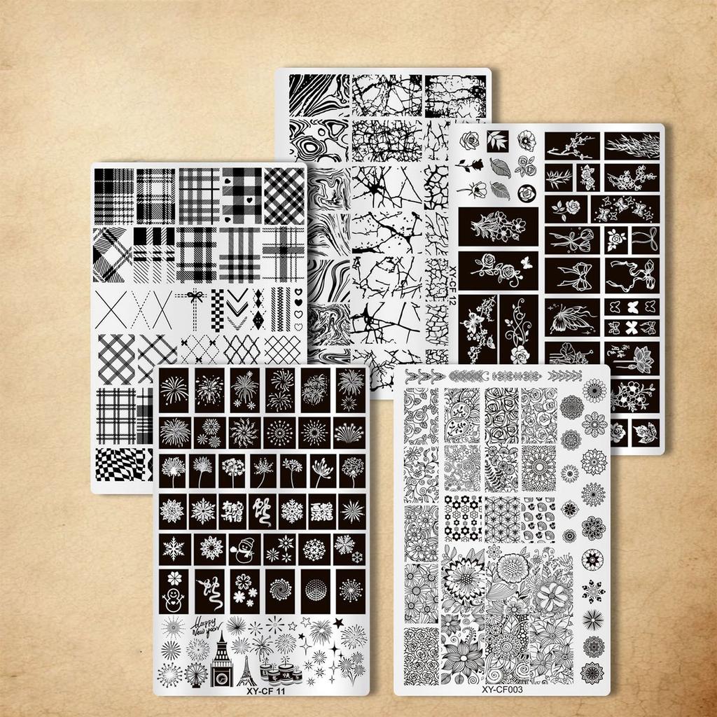 Fashion Nail Art Stamping Plate Manicure Nail Art Design Decoration Accessories for Home and Professional Salon Use