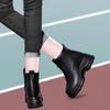 Women Winter Snow Boots  High-top Shoes Casual Woman Waterproof Warm Leather Ankle Boots Female High Quality Plush Inner Boots