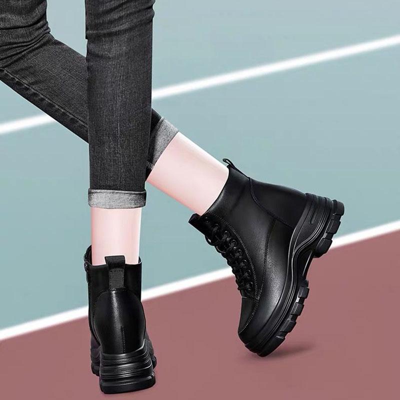 Women Winter Snow Boots High-top Shoes Casual Woman Waterproof Warm Leather Ankle Boots Female High Quality Plush Inner Boots