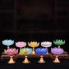 1pc Glazed Candle Holder Lotus Candle Holder Temple Sacrificial Candle Holder Chinese Buddhist Utensils No Candles Included
