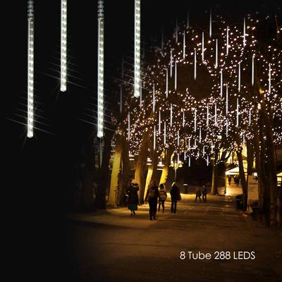 Garden Powered Led Outdoor Lights Meteor Shower Rain Icicle Meteor Shower Rain Icicle