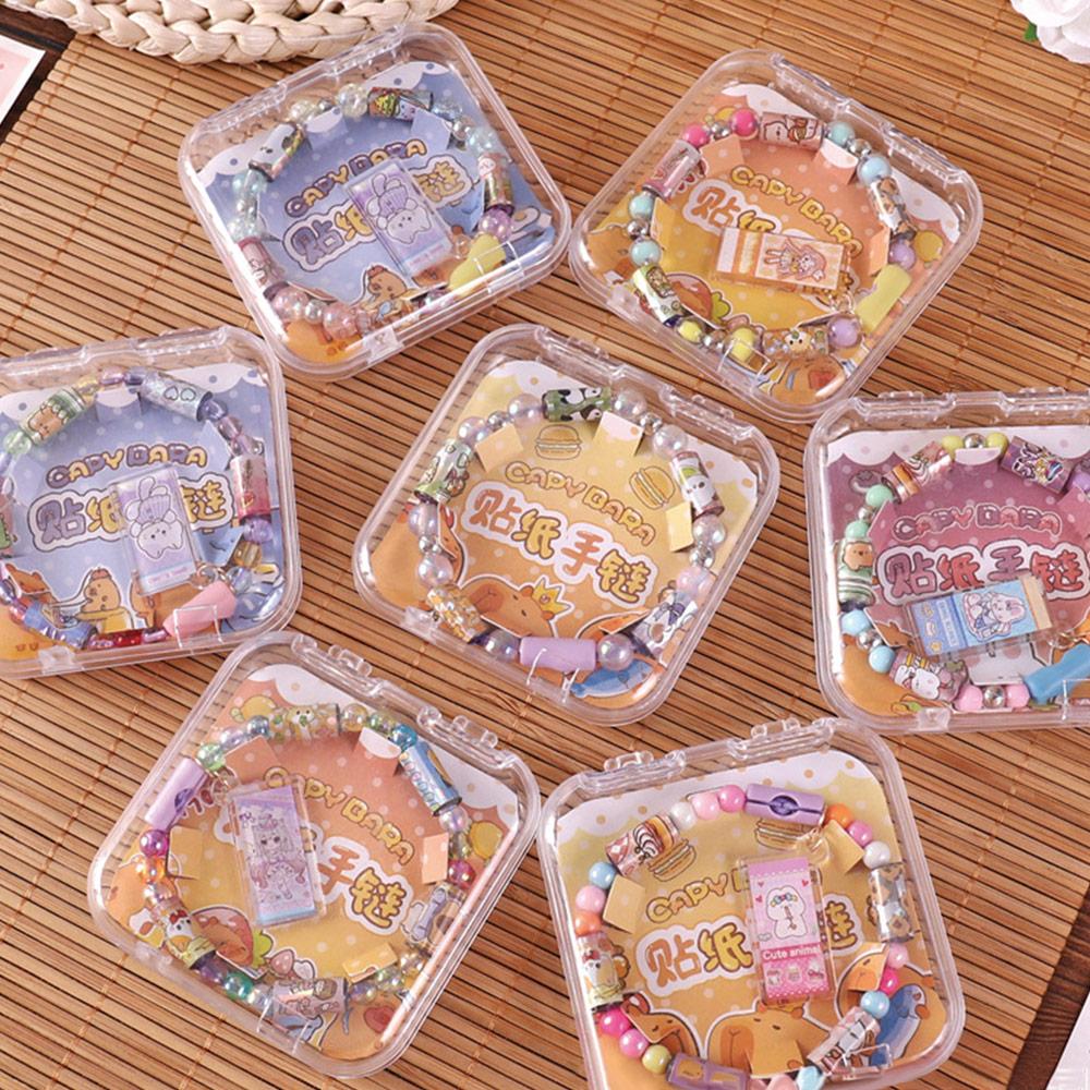 DIY Sticker Toy Bracelet Wearable Bracelet Beaded Toys New Stickers Beaded  Gifts