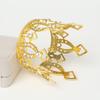 Baroque Dance Crown Birthday Cake Decoration Children's Alloy Round Gold Silver Small Crown Headdress