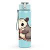 1PC Mouse Floral Illustration 750ml Color Plastic Sports Water Bottle Leakproof Flip Straw Lid Suitable for Sports Office Home Use
