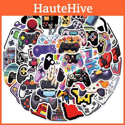 Cartoon Game Controller Stickers Personalize And Decorate Your Guitar Notebook And Luggage With 50 Waterproof Wholesale Decals Characters)
