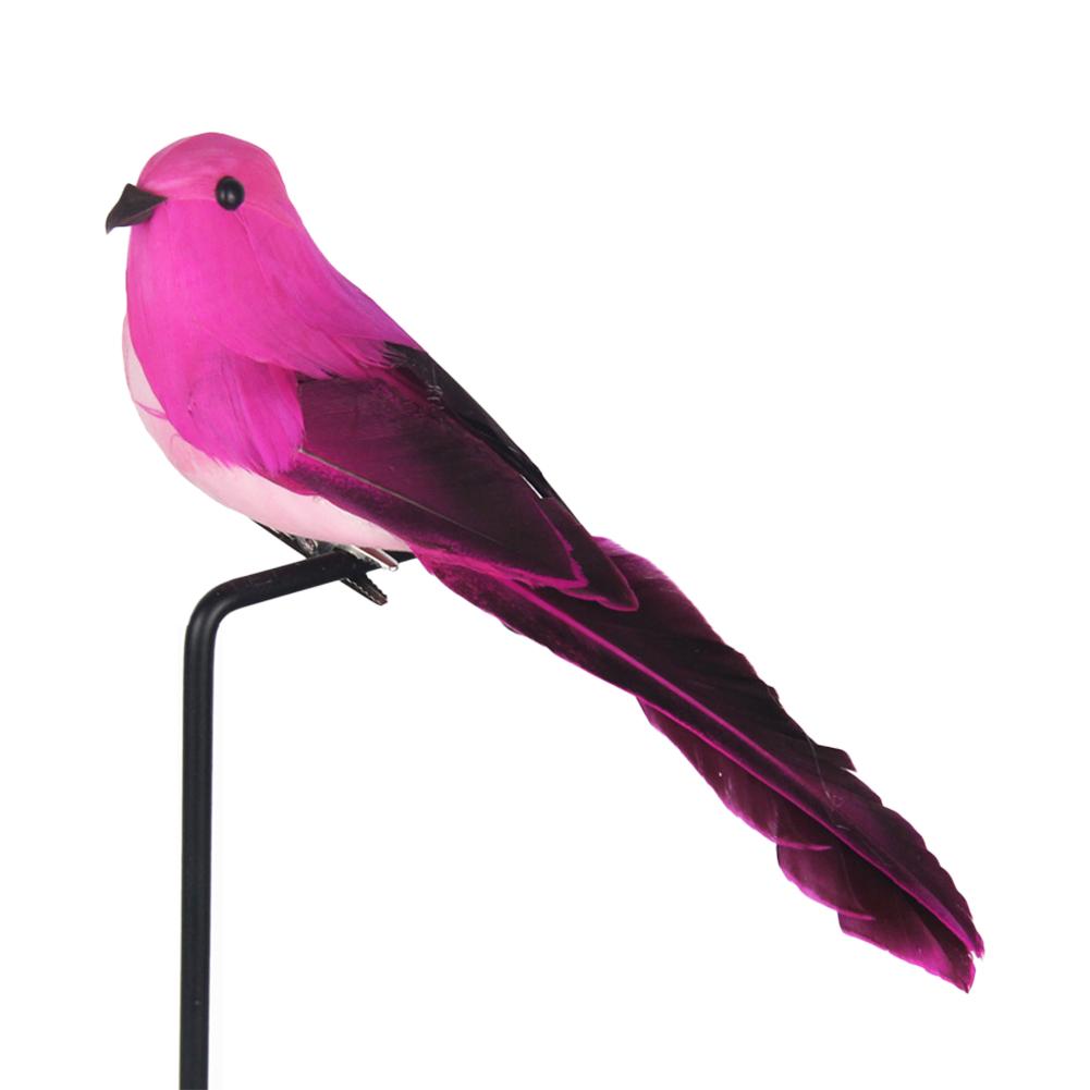 Colorful Artificial Birds Fake Foam Animal Simulation Feather Birds Models Horticultural Tree Branch Decoration Garden Decor